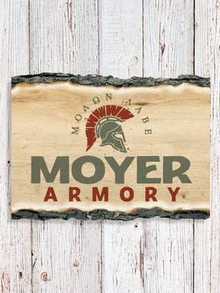 Armory : Faux Sliced Log Plaque