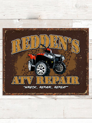 ATV Repair : Tin Signs