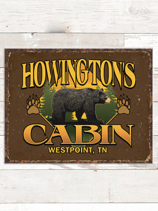 Bear Cabin : Tin Signs