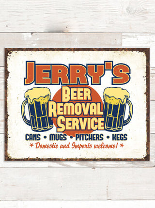 Beer Removal : Tin Signs