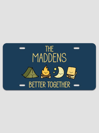 Better Together Camping : License Plates