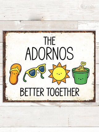 Better Together Vacation : Tin Signs