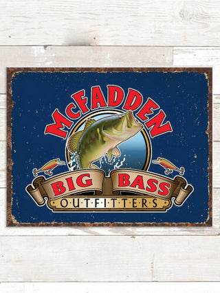 Big Bass Outfitters : Tin Signs