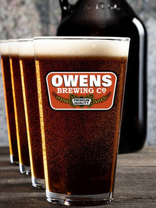 Brewing Company : Growler Pint Glass Gift Sets - Color Printed