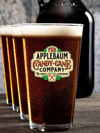 Candy Cane Company : Growler Pint Glass Gift Sets - Color Printed