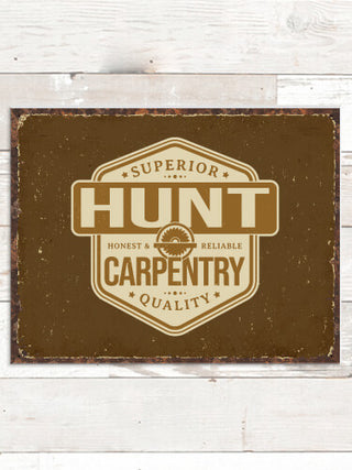 Carpentry : Tin Signs