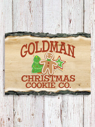 Christmas Cookie Company : Faux Sliced Log Plaque