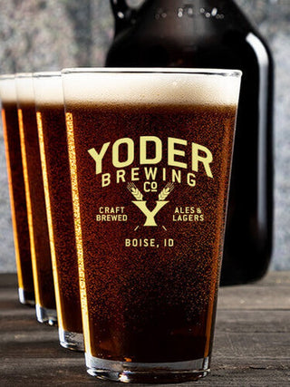 Classic Brewing Company : Growler Pint Glass Gift Sets - Color Printed