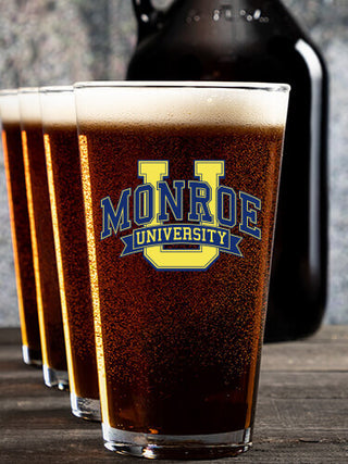Classic University : Growler Pint Glass Gift Sets - Color Printed