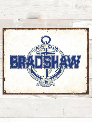 Classic Yacht Club : Tin Signs