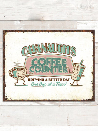 Coffee Counter : Tin Signs