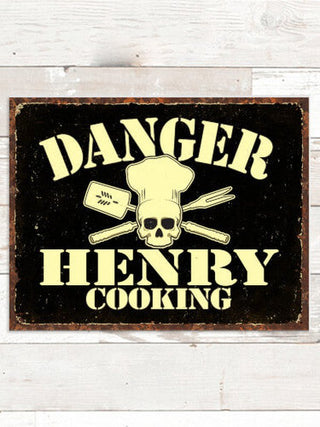 Cooking Danger : Tin Signs