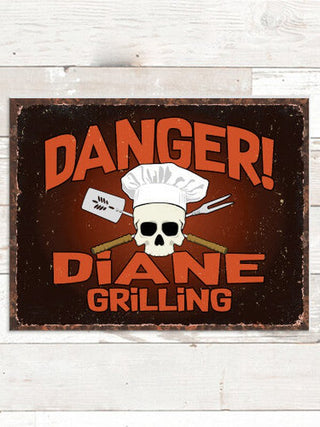 Danger Grilling : Tin Signs