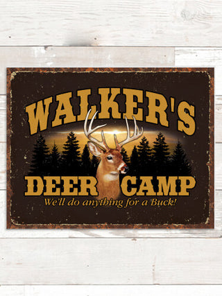 Deer Camp : Tin Signs