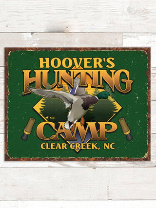 Duck Hunting Camp : Tin Signs