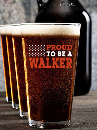 Family Flag : Growler Pint Glass Gift Sets - Color Printed