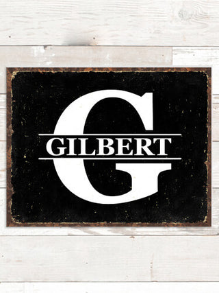 Family Monogram : Tin Signs