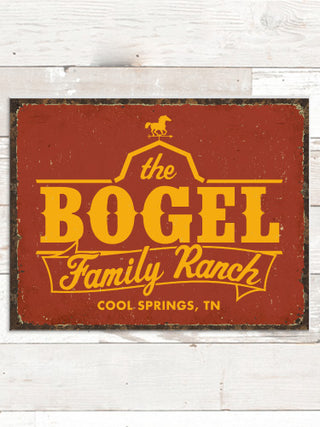 Family Ranch : Tin Signs