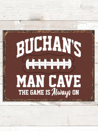 Football Man Cave : Tin Signs