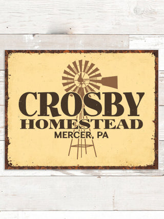 Homestead : Tin Signs