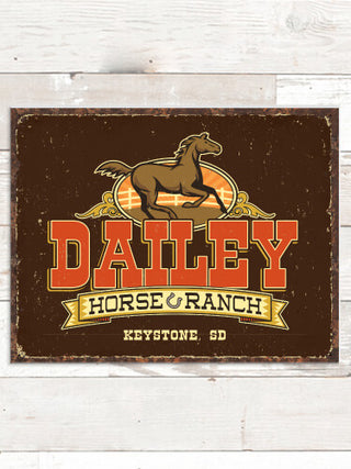 Horse Ranch : Tin Signs