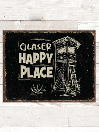 Hunting Happy Place : Tin Signs