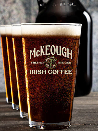 Irish Coffee : Growler Pint Glass Gift Sets - Color Printed