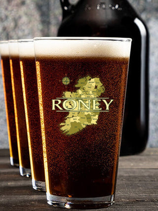 Irish Heritage : Growler Pint Glass Gift Sets - Color Printed