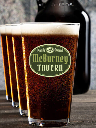 Irish Tavern : Growler Pint Glass Gift Sets - Color Printed