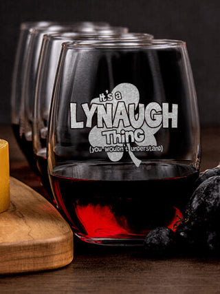 Irish Thing : Cheese Board Wine Glass Gift Sets - Engraved