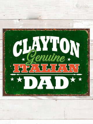 Italian Dad : Tin Signs