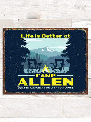 Life Is Better : Tin Signs