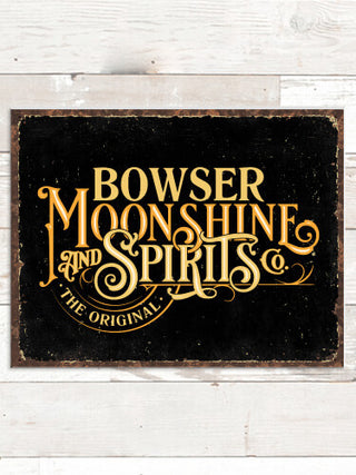 Moonshine and Spirits : Tin Signs