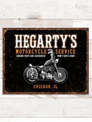 Motorcycle Service : Tin Signs