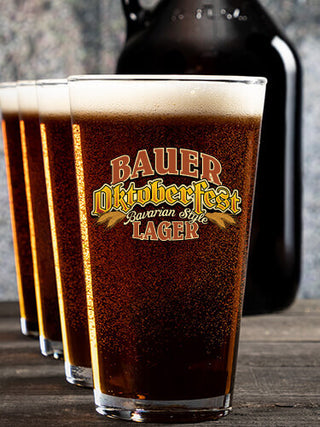 Oktoberfest Lager : Growler Pint Glass Gift Sets - Color Printed