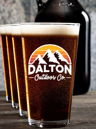 Outdoor Company : Growler Pint Glass Gift Sets - Color Printed