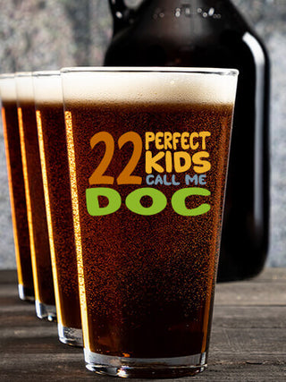 Perfect Kids : Growler Pint Glass Gift Sets - Color Printed