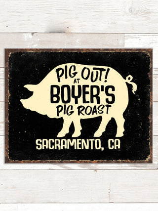 Pig Roast : Tin Signs