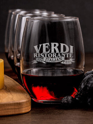 Ristorante : Cheese Board Wine Glass Gift Sets - Engraved