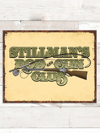 Rod and Gun Club : Tin Signs