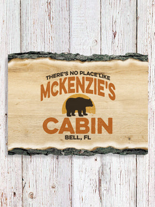 Rustic Cabin : Faux Sliced Log Plaque