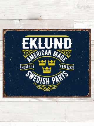 Swedish Parts : Tin Signs