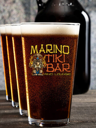 Tiki Bar : Growler Pint Glass Gift Sets - Color Printed