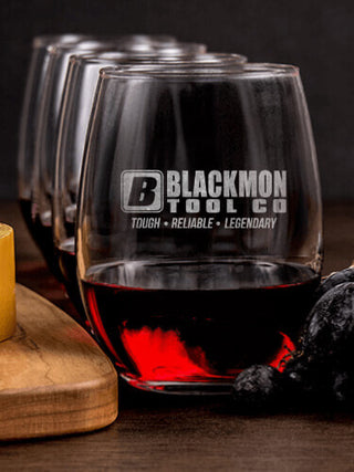 Tool Company : Cheese Board Wine Glass Gift Sets - Engraved