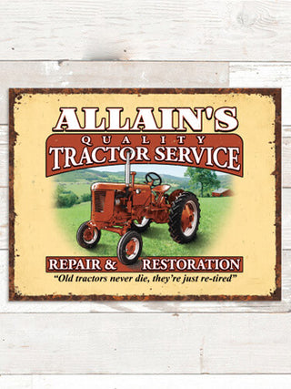 Tractor Service : Tin Signs