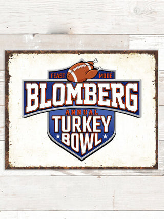 Turkey Bowl : Tin Signs