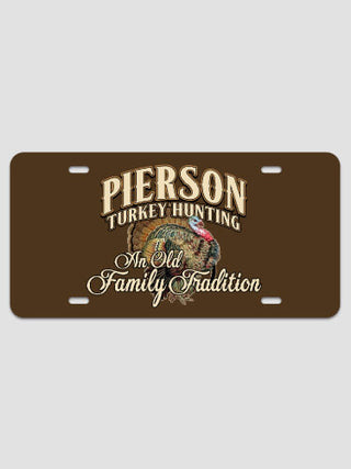 Turkey Hunting Family Tradition : License Plates
