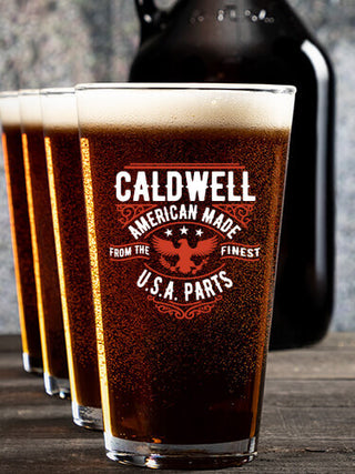 U.S.A. Parts : Growler Pint Glass Gift Sets - Color Printed