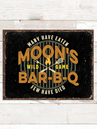 Wild Game Few Have Died BBQ : Tin Signs