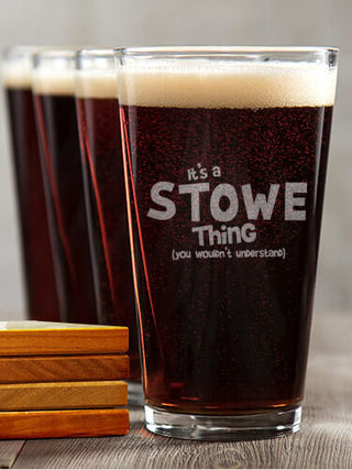 You Wouldn't Understand : 4 Pint Glasses - Engraved 4 Coasters Gift Set